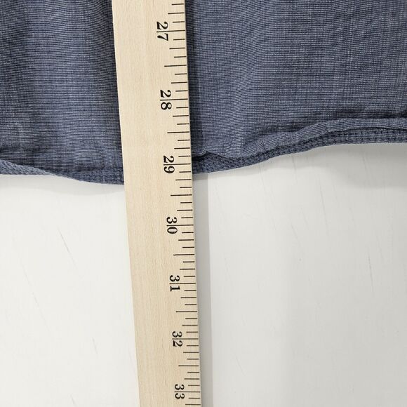 Howe Shirt Mens Medium Button Up Blue Casual Short Sleeve‎ Creates - Picture 5 of 9